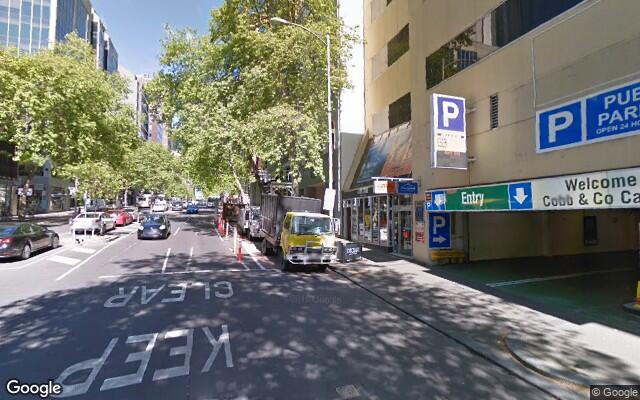 Driveway parking on Lonsdale St in Melbourne